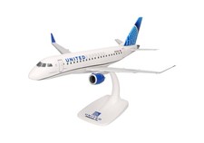 Herpa 614856 United Express Republic Embraer E-175 N753YX Desk 1/100 Jet Model picture