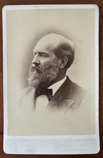 President Garfield Cabinet Card Photo Original Antique Political Ohio Studio picture