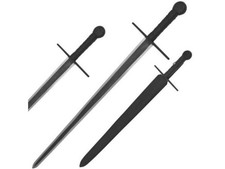 Medieval Warrior Handmade Steel Battle Ready Viking Style Sword w/Sheath picture