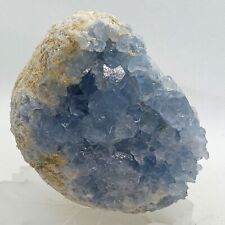 Large Celestite Crystal Geode Natural Sky Blue Celestite Cluster Stone  picture
