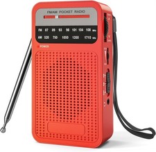 Portable Radio AM FM with Long Range Reception,  Transistor Radio with Loud Spea picture