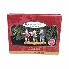 1998 Hallmark The Lollipop Guild Set Of 3 Ornaments - The Wizard of Oz picture