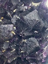 Raw Rainbow Fluorite Octahedral Crystal Cluster See Video picture