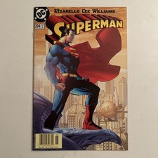 Superman #204 NEWSSTAND VARIANT RARE Jim Lee Cover 2004 HTF HOT SEE PICS picture