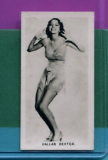 1938 CARRERAS LTD CIGARETTES FILM STARS SERIES 2 #DALLAS DEXTER TOBACCO CARD picture