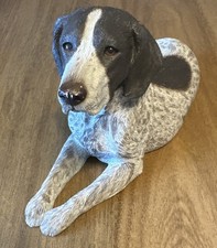 vintage sandicast Laying German Short-Haired Pointer picture