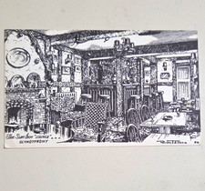 The Sun Inn Glyndyfrdwy Wales Denbighshire Posted Artist Card Postcard 1976 picture