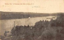 Celeron New York Chautauqua Lake Swings Amusement Park Birds Eye View PC AA1729 picture