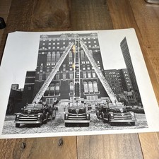 Vintage 1950s St Paul MN Fire Dept Silver Gelatin Photo picture