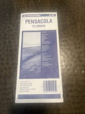 1990 Pensacola Florida City Street Map Folded Universal Map picture