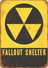 Metal Sign - Fallout Shelter - Vintage Look Reproduction picture