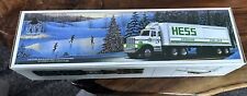 Vintage 1987 Hess Toy Trailer Truck Bank With 3 Barrels NIB picture