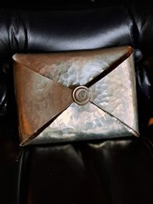Vintage Handcrafted Pewter Desk Accessory/Letter Holder by Jean Goardere picture