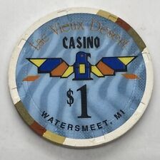 Lac Vieux Desert Casino $1 Chip Watersmeet MI Michigan H&C 2005 picture