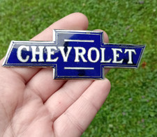 RARE Original 1913 1914 1915 First Chevrolet Chevy Bowtie Enamel Badge Emblem picture