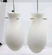 Tear Drop Pendant Hanging Lamp Light Balloon Rocket Modern Opaline White 9.5