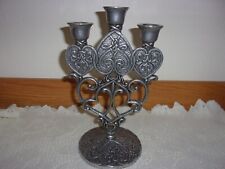NEW Forevermore 1996 Kimberly McSparran Carson Pewter 3 Candle Holder Candelabra picture