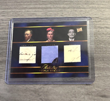 2023 Pieces of the Past VAN GOGH-KAHLO-DALI Triple AUTHENTIC HANDWRITING RELIC picture