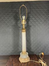 Vintage Traditional Style Brass & Glass Table Lamp picture