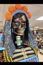 Giant Catrina Cazadorez Tequila display 7’ Tall  Day Of The Dead Sugar Skull picture