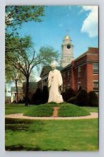 West Hartford CT-Connecticut Town Hall and Noah Webster Statue Vintage Postcard picture