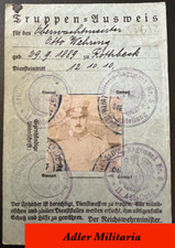 Original Pre-WWII German Army Weimar Reichswehr ID Truppen Ausweis Putsch RARE picture
