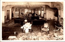 Lobby Springbed Hotel Carlsbad California Frashers Real Photo Postcard 1930s picture