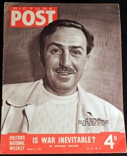 Walt Disney 1946 PICTURE POST Magazine WWII era London Make Mine Music Animation picture