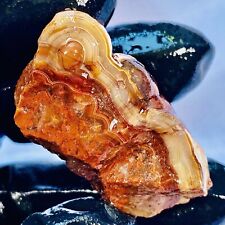 Red Banded Crazy Lace Laguna Lace Agate Mexico Cab Stone Rough Raw Crystal picture