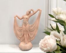 Antique Nymphenburg Germany 6” Tall Porcelain Pink Lady Dancer Figurine picture