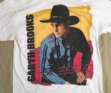 Vintage 1991 Garth Brooks Tour Promo White All Size Men Women Tee Shirt NP314 picture