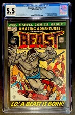Amazing Adventures #11 1972 Marvel Comics CGC 5.5 FN- OW-W Key 1st Furry Beast picture
