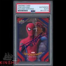 Tom Holland signed Spider-Man Trading Card PSA DNA Slabbed Actor Auto C2949 picture