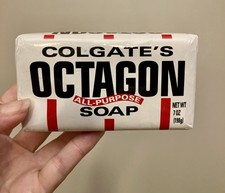 Colgate Octagon All Purpose Soap Bar 7oz  Vintage New Old Stock *Made in Mexico* picture