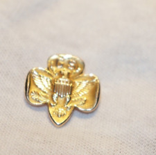 Vintage Solid 10k  Girl Scouts of America Gold Lapel Pin Badge 3.35 Grams picture