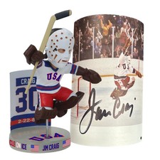 Jim Craig Signed 1980 Lake Placid Miracle on Ice 6” Bobblehead L. E. of 144 picture