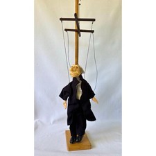 Marionette Art Doll, Fairytale Figurine, Poseable Sculpture - The Butler 24 inch picture