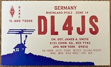 QSL Card  1971 Rheinland Pfalz Germany Cm. Sgt James Smith APO New York Postcard picture