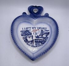 Vintage 1970's San Francisco I Left My Heart  Souvenir Heart shaped Key Dish picture