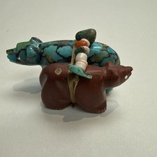 Zuni Fetish Bear with Cub picture