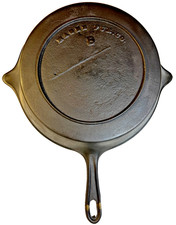 Antique Magee Fur Co #8 Cast Iron Skillet Gate Mark Boston Massachusetts 1870s picture