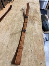 M1907 Style Leather Rifle Sling M1 Garand Springfield 1903 Vintage Brown picture