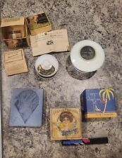 Lot of Vintage & Antique cosmetics/face powder boxes/lipstick/hair pins - Rare picture