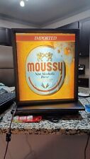 VINTAGE IMPORTED MOUSSY NON ALCOHOLIC BREW LIGHT UP SIGN picture