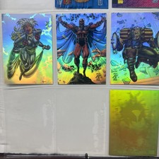 1993 X-MEN SERIES 2 HOLOGRAM Holithogram CHASE INSERT 4 Cards #H1-H4 picture