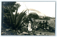 c1950's San Juan Teotihuacan Mexico Woman Standing Vintage RPPC Photo Postcard picture