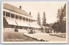 Postcard Yosemite California Hotel Wawona Vintage Cars People National Park RPPC picture