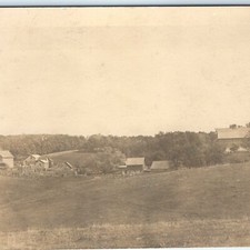 c1910s Rural Farm Homestead Birds Eye View Barns Houses RPPC Photo Postcard CyKo picture