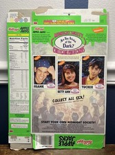 Vtg 1997 Kellogg’s Apple Jacks Are You Afraid Of The Dark? Photo Card Cereal Box picture