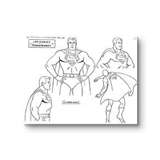 Super Friends Original Production Model Sheet: Superman, SSV1044 picture